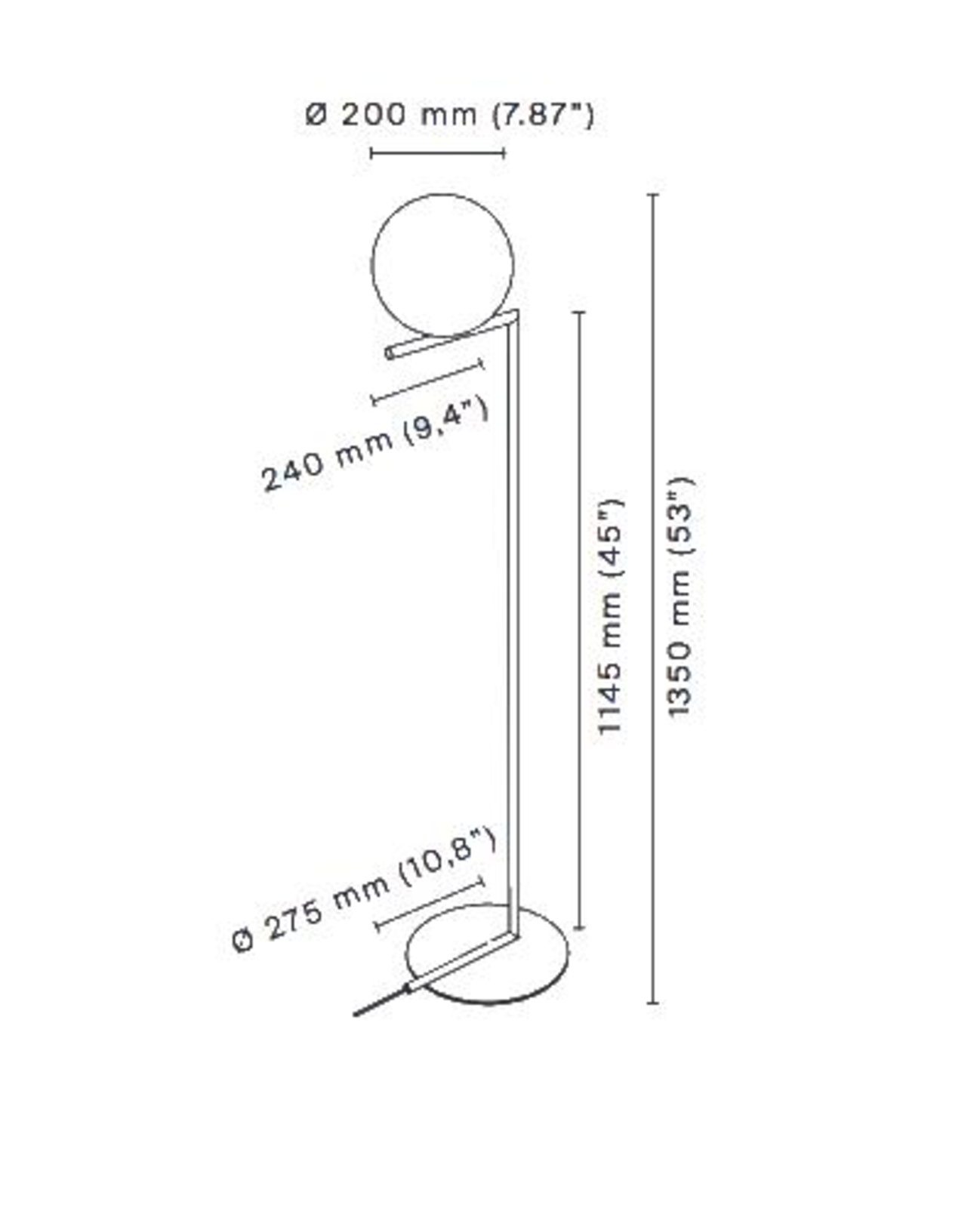 IC F1 Floor Lamp Chrome - Flos