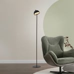 SCHÖNER WOHNEN LED-akku-gulvlampe Bellies, sort, IP54