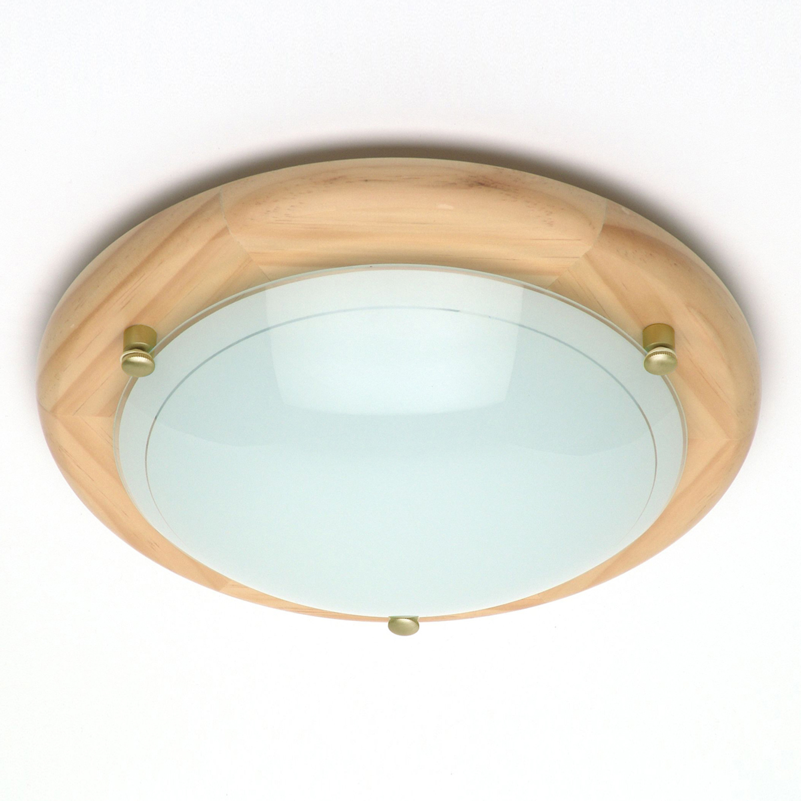Brilliant Maritime ceiling light Fiji pine, for Living / Dining Room, metal, glass, wood, E27, 60 W, energy efficiency: A++, H: 8.5 cm