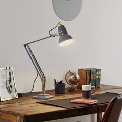 Anglepoise Original 1227 Brass bordlampe grå