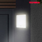 Sensor outdoor wall light Nizza, 25x25cm, white