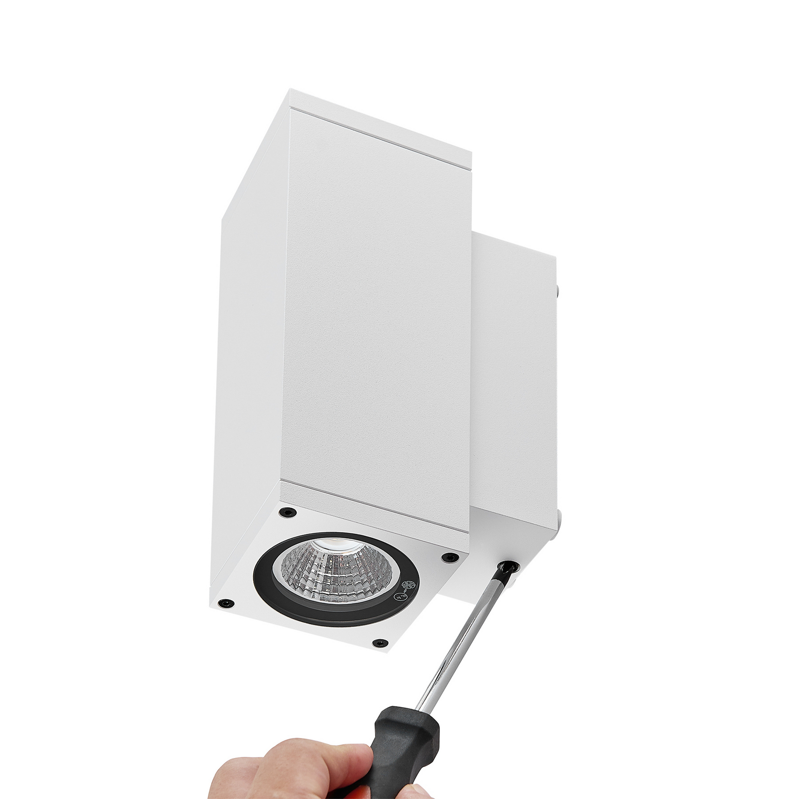 LED-Außenwandlampe ShoreLine Pro Square up/down, weiß LED-Außenwandlampe ShoreLine Pro Square up/down, weiß