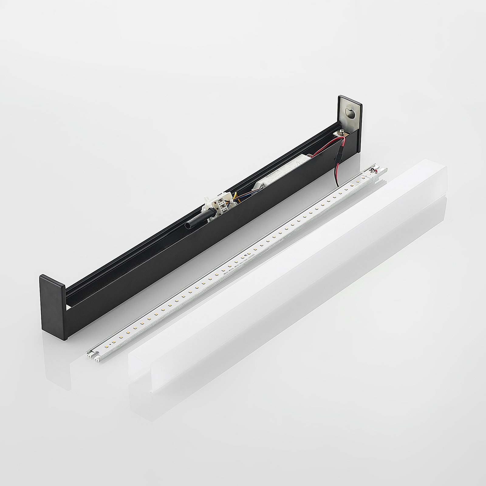 Ulisan LED Aplique de Pared IP44 L58,8 Matt Black/White - Lindby