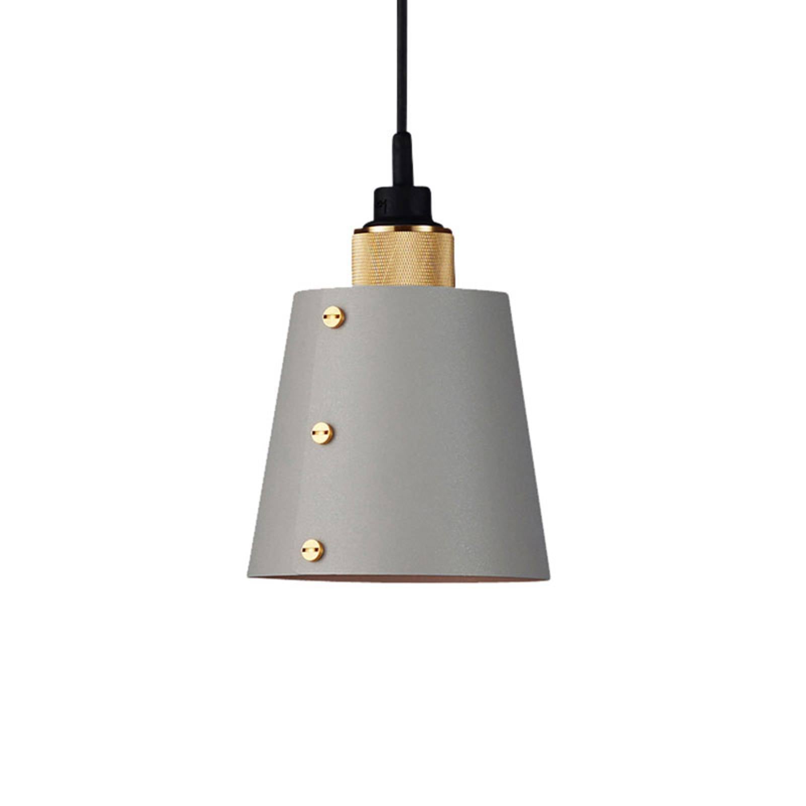 Buster + Punch Hooked 1.0 small grey/brass, for Living / Dining Room, steel, E27, 40 W, H: 20.5 cm
