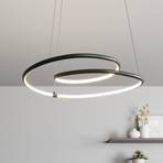 Lindby Lucy LED hanging light, 45 cm, matt black