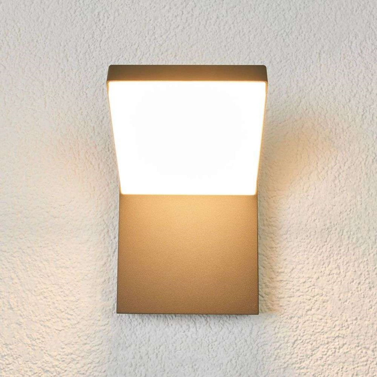 Yolena Outdoor Wall Lamp Dark Grey White - Arcchio