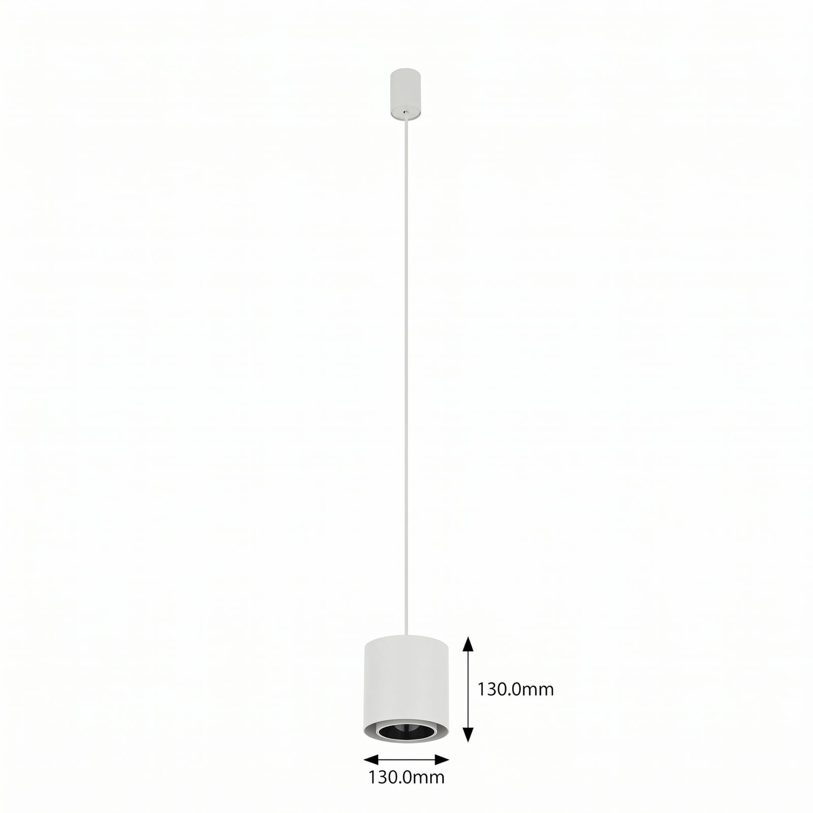 Hängeleuchte Point Duo, weiß, Stahl, Ø 13 cm, GU10