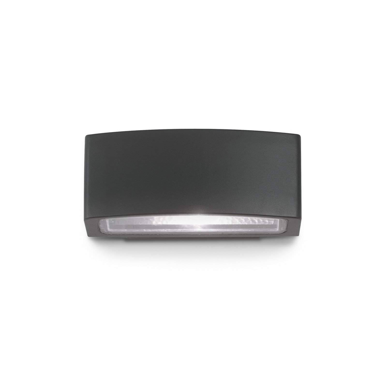 Ideal Lux utomhusvägglampa Andromeda svart, bredd 22 cm aluminium