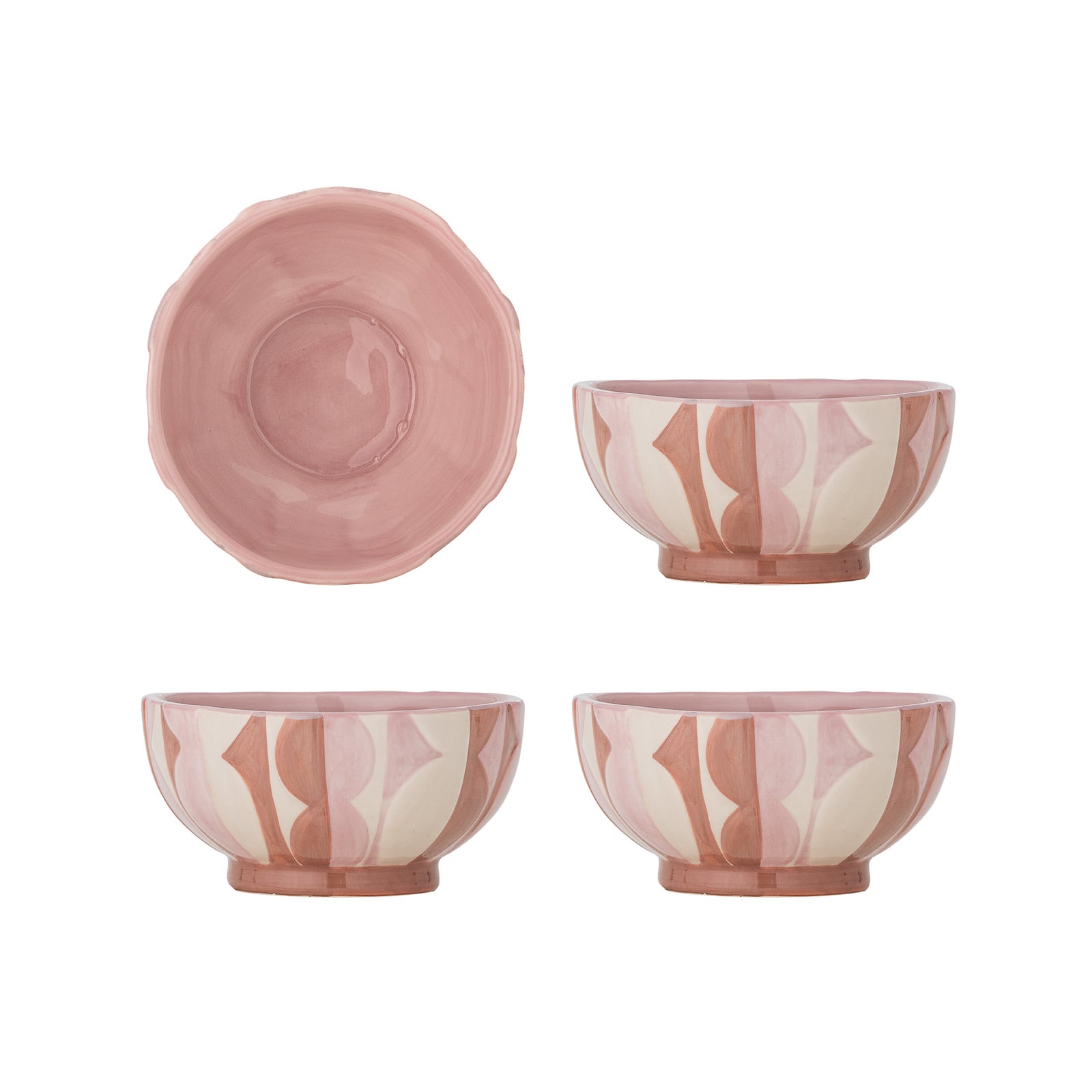 Saul, coupelles roses, lot de 4, 6 cm, céramique - Bloomingville