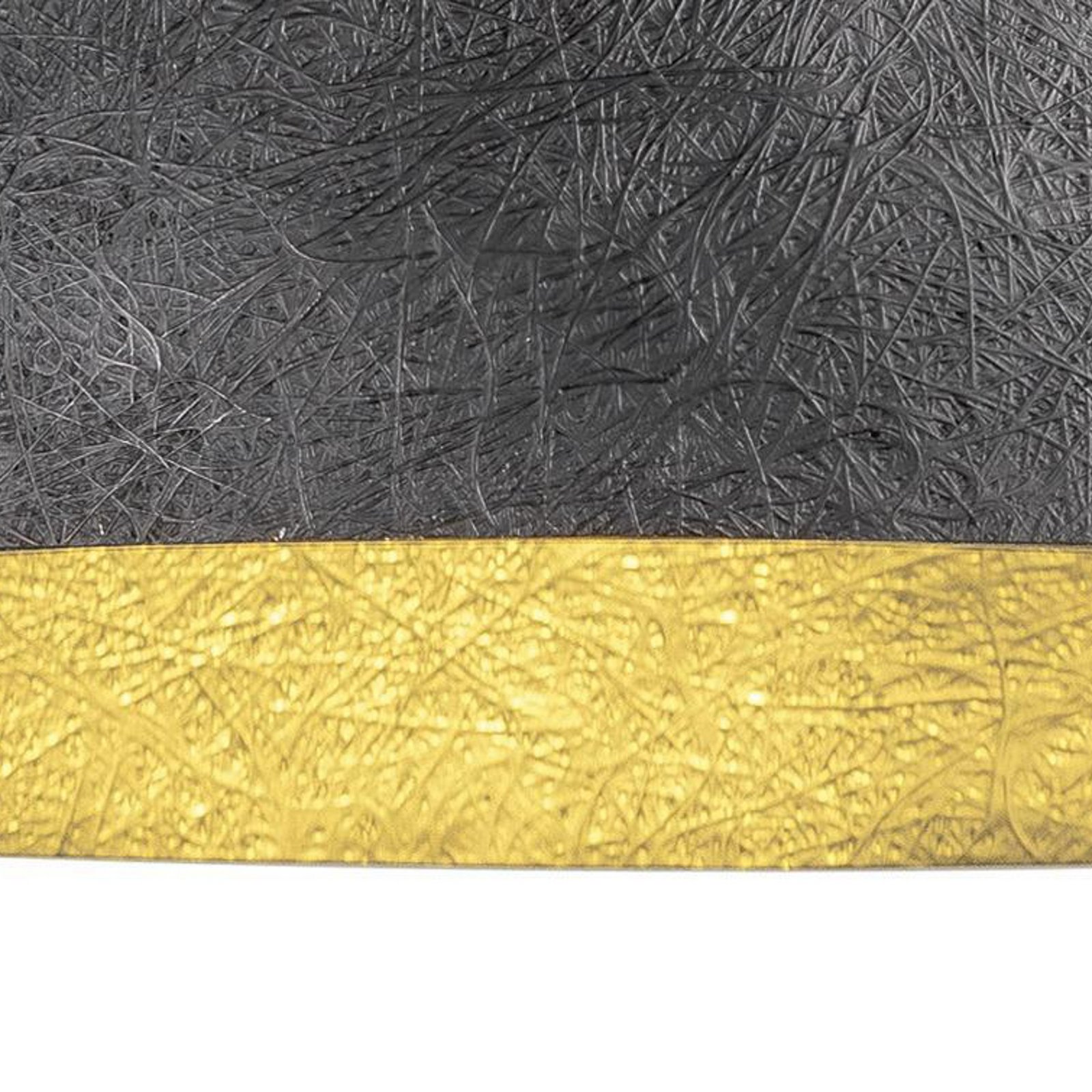 SLV Żyrandol Forchini, 50 cm, czarny/złoty, tworzywo sztuczne