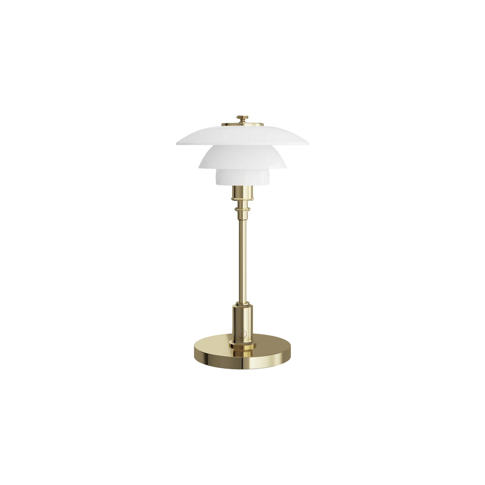 Louis Poulsen Accu-tafellamp PH 1-1 Portable, messing, IP44