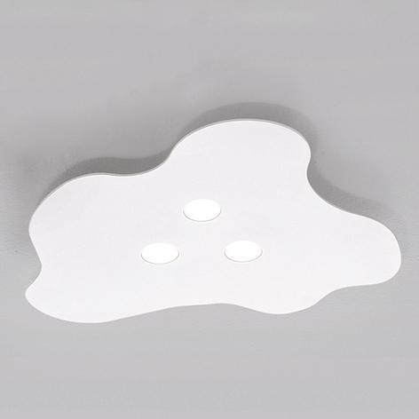 ICONE Nubes - 3flg. LED-Deckenleuchte, weiß