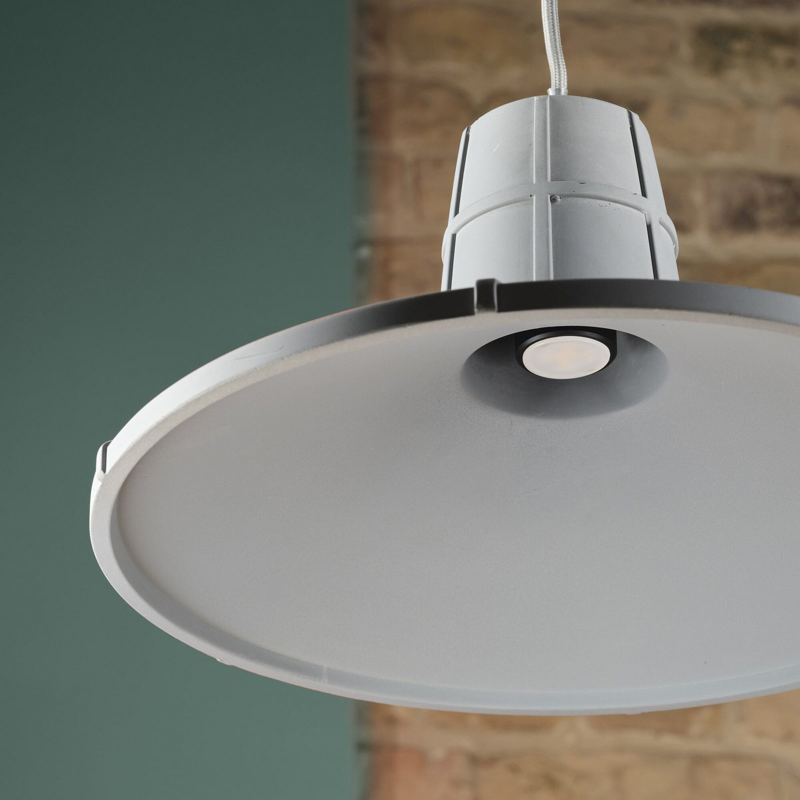 Suspension OSRAM CONCRETE SALA, grise, Ø 32 cm, béton, E27