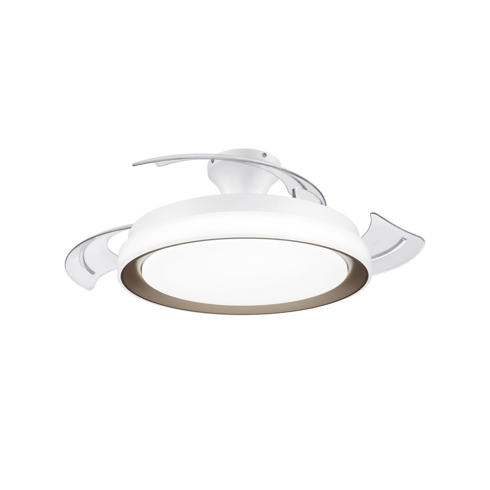 Philips LED-takvifte Bliss, gull/hvit, stillegående, CCT
