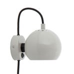 Ball Candeeiro de Parede Glossy Pale Grey - Frandsen