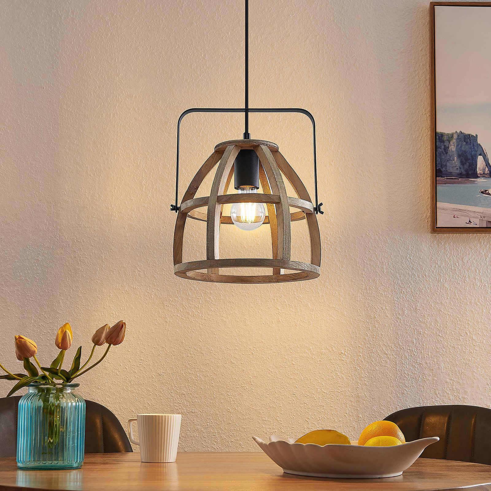 Lindby Pilarion hanglamp, 1-lamp, 25 cm