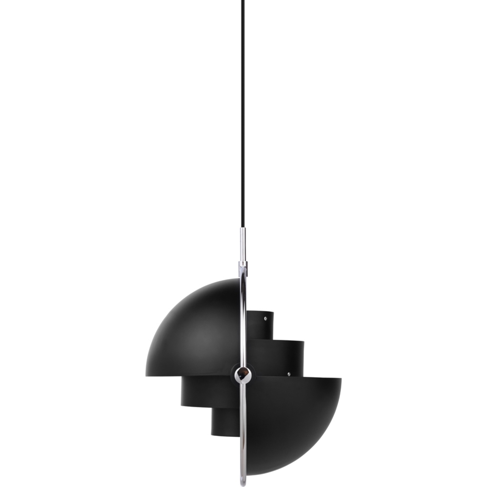 Multi-Lite Lustră Pendul ø36 Chrome/Black - GUBI