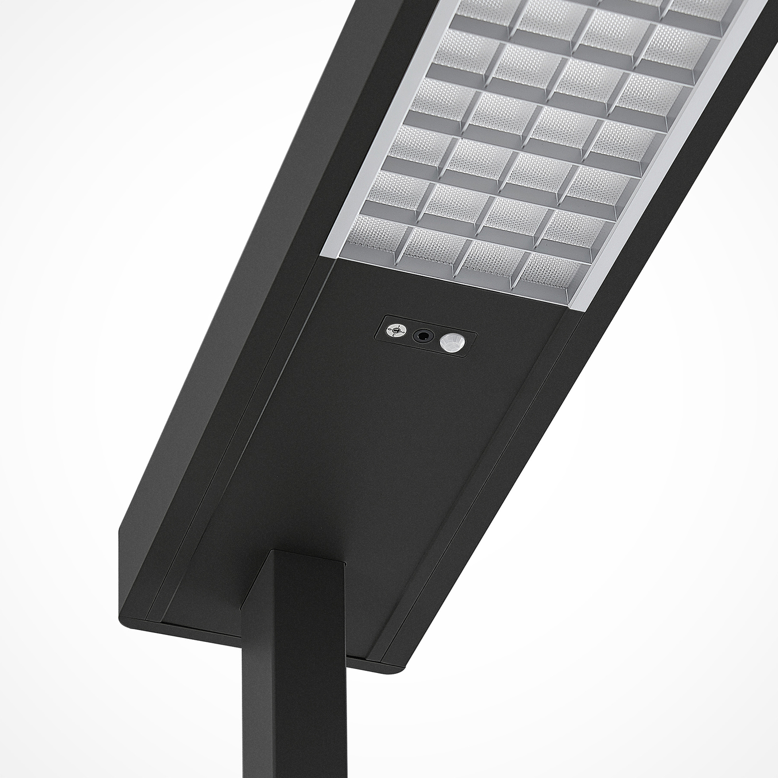 Arcchio Susi Candeeiro de pé LED para escritório, sensor preto