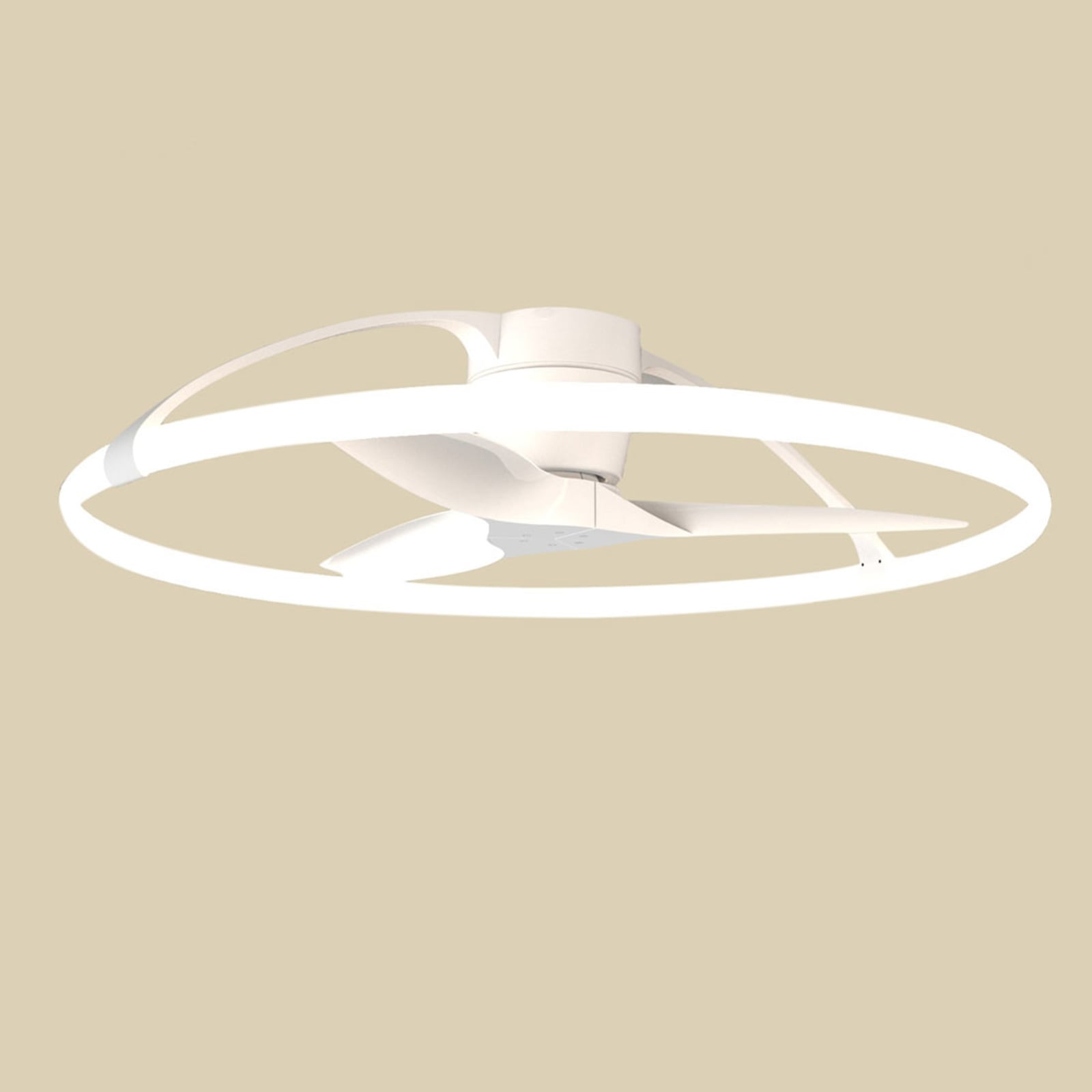Smart LED plafondventilator Nepal, wit, DC, stil - Mantra