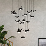 EGLO Stars Of Light LED-Pendel Paratebueno 17-fl. rund