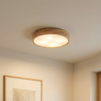 Lindby taklampa Tanju, Ø 60 cm, 5 lampor, ek, E27