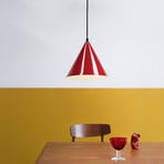 Dyberg Larsen Ron hanging light glossy dark red