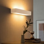 Lindby sienas lampa Matteo, balta, apmetums, 36 cm, E14, krāsojama