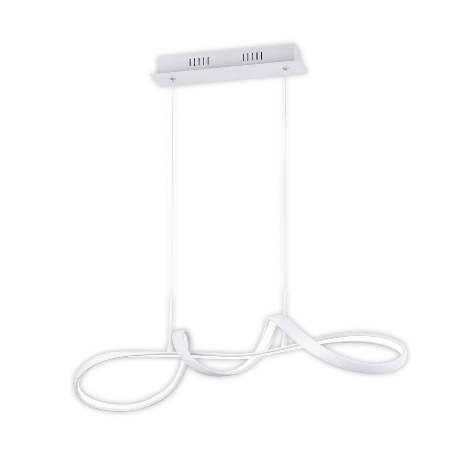 LED-Hängeleuchte Perugia mit Switch-Dimmer, weiß