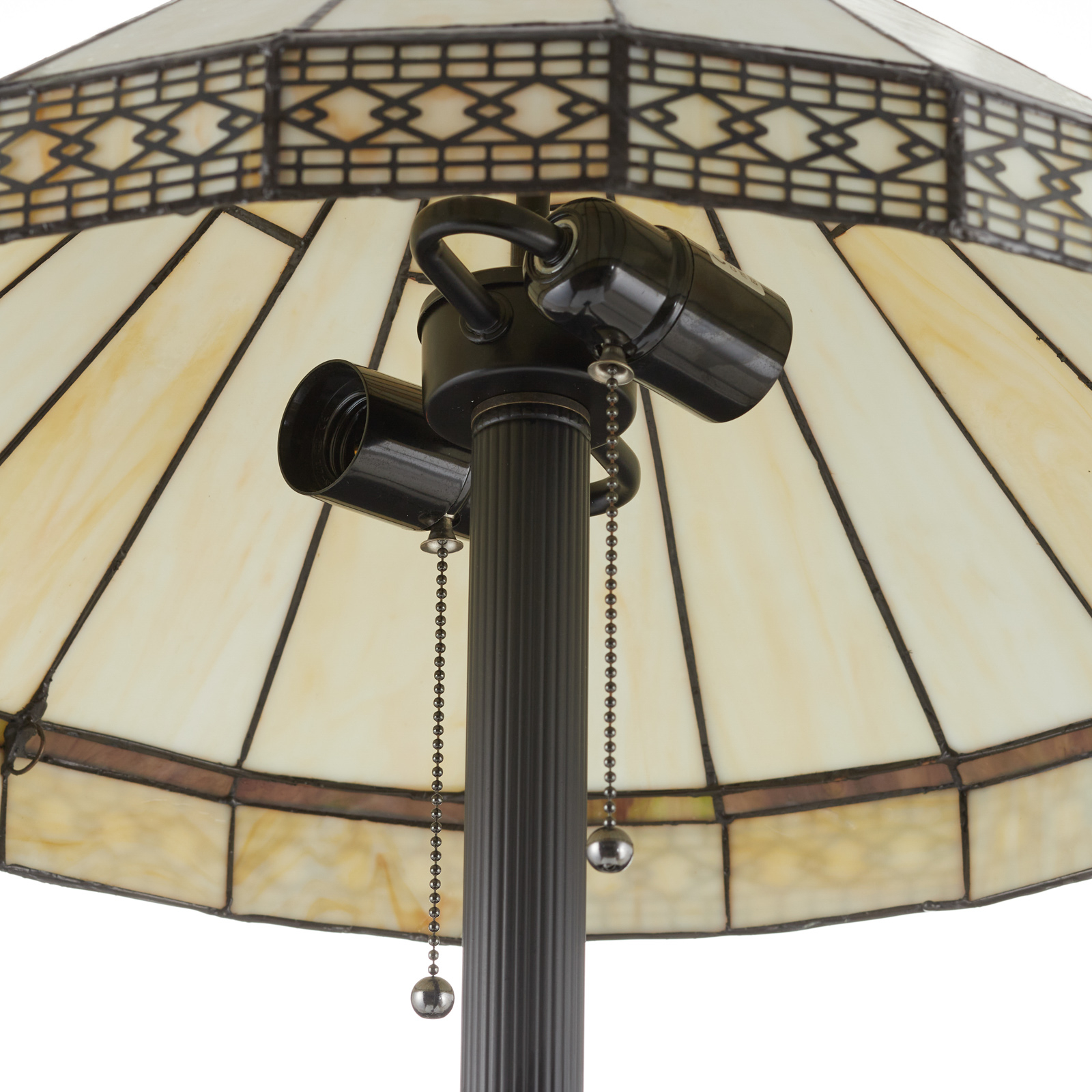 V štýle Tiffany navrhnutá stojaca lampa Bradley