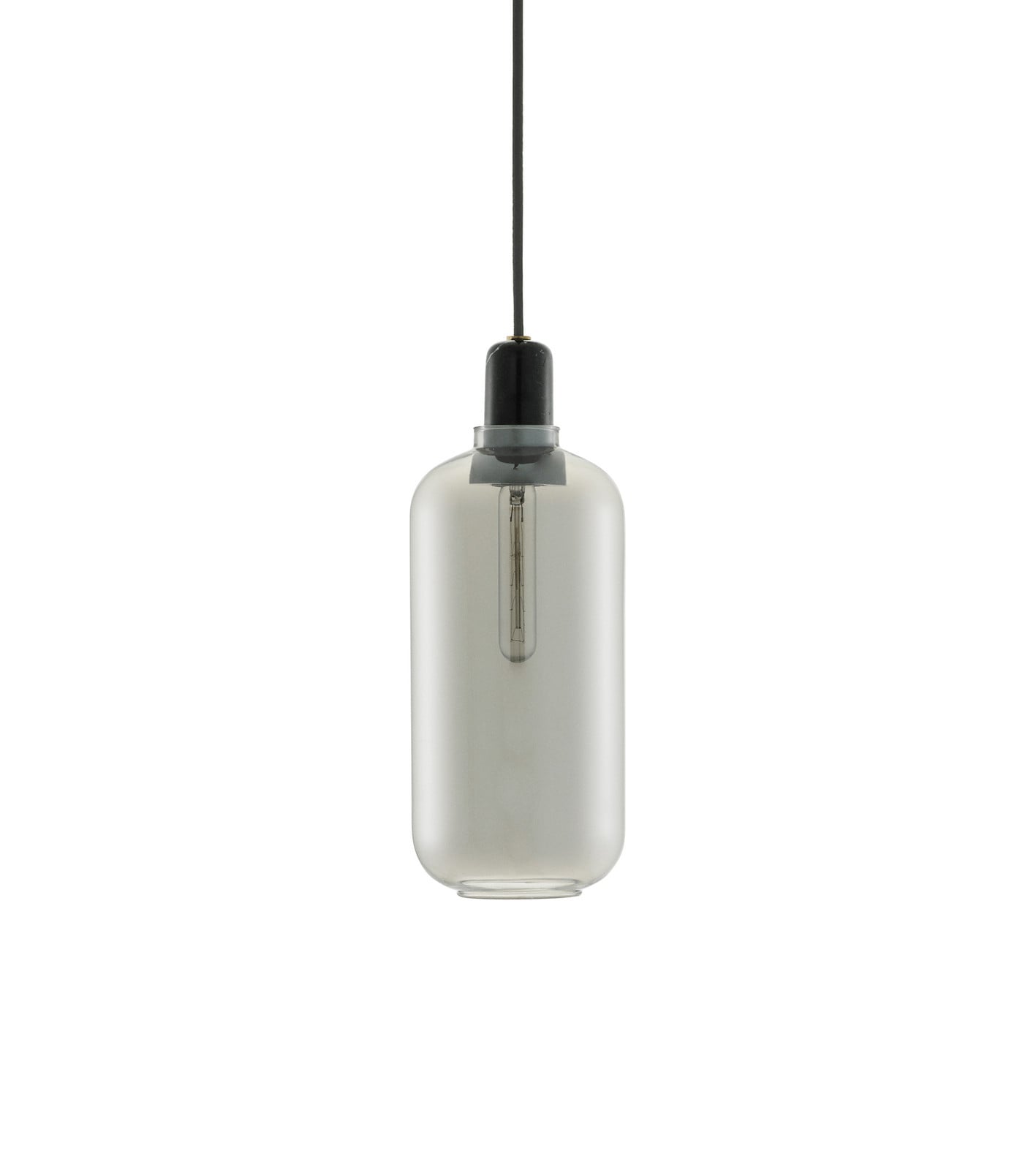 Amp Pendel Large Røg/Sort Normann Copenhagen - Stue - Glas billede