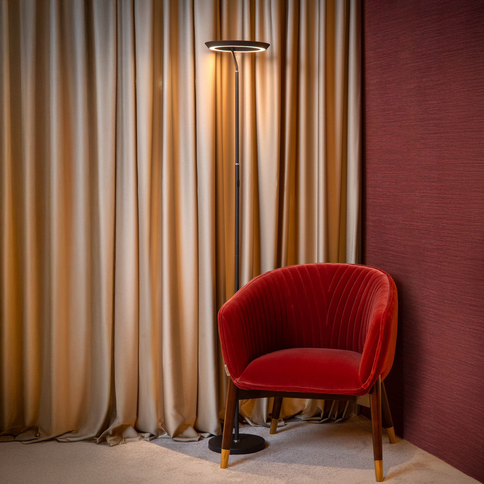 Lucide lampadar LED Celeste negru înălțime 174 cm metal - Camera de zi / sufragerie - Modern