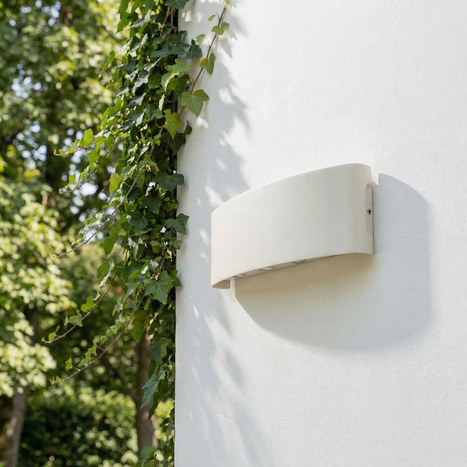 Applique d'extérieur LED Ithan, blanche, à 5 lampes, 27 cm - Lindby