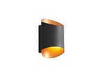 Ayaz LED Aplique de Pared Black/Gold - Arcchio