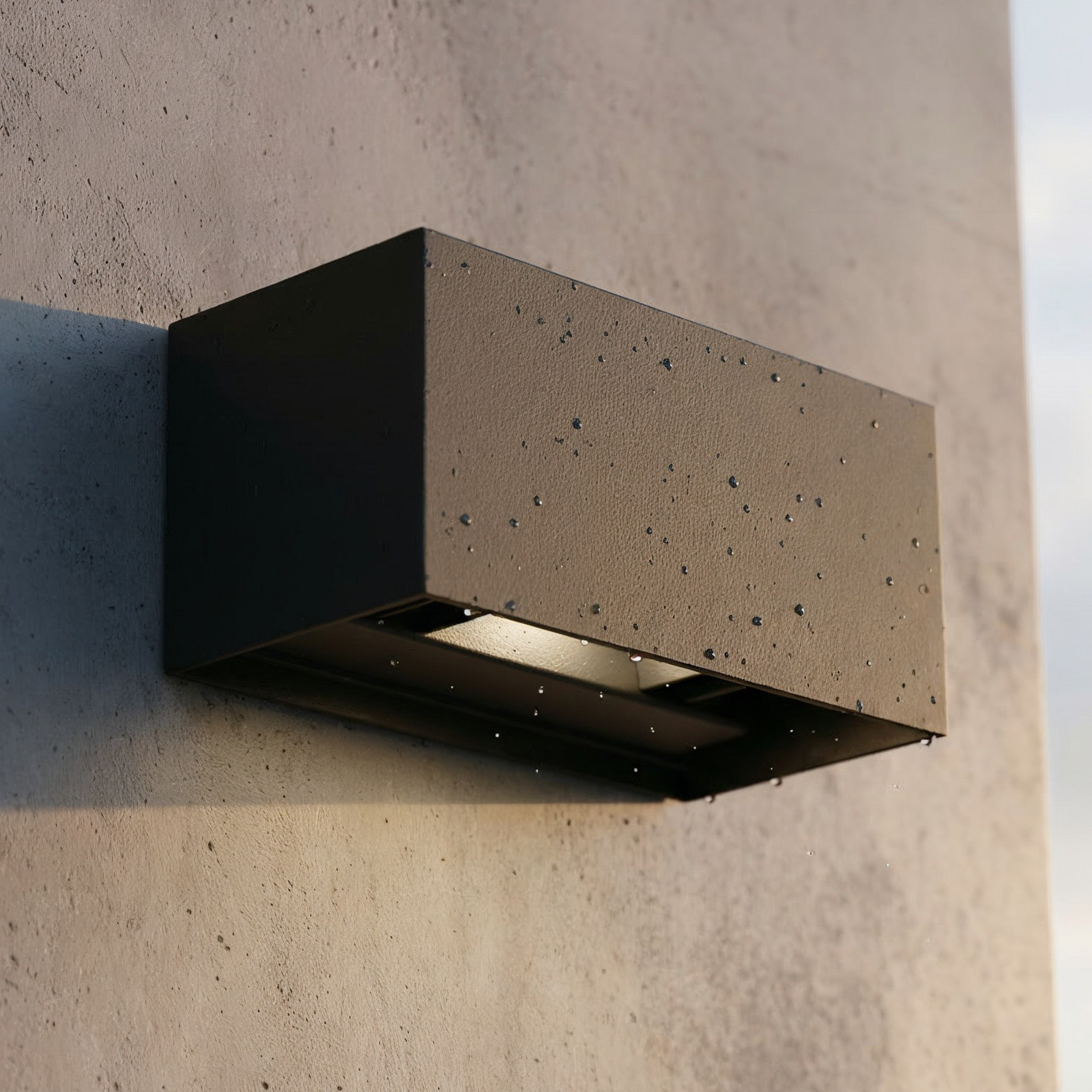 Ideallux Μαύρο Ideal Lux Led Φωτιστικό Τοίχου Atom, 20 Cm, Μεταλλικό