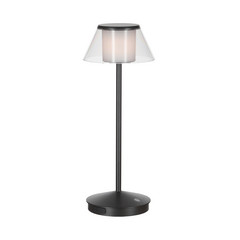 LED laetav laualamp K5, must, alumiinium, IP54, timmitav