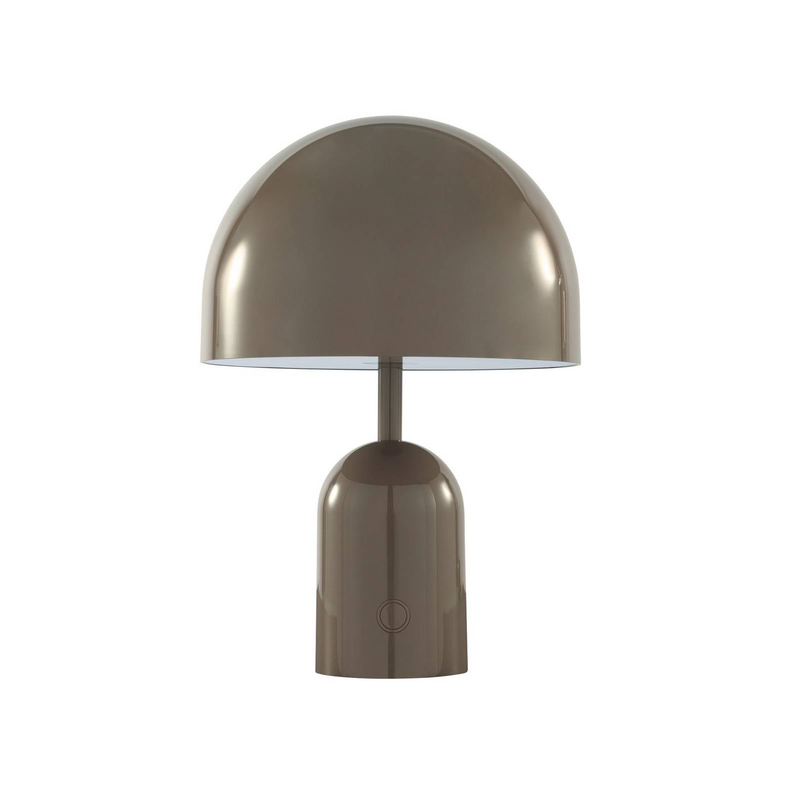 Tom Dixon Akku-Tischlampe BELL PORTABLE, taupe, 28 cm IP44