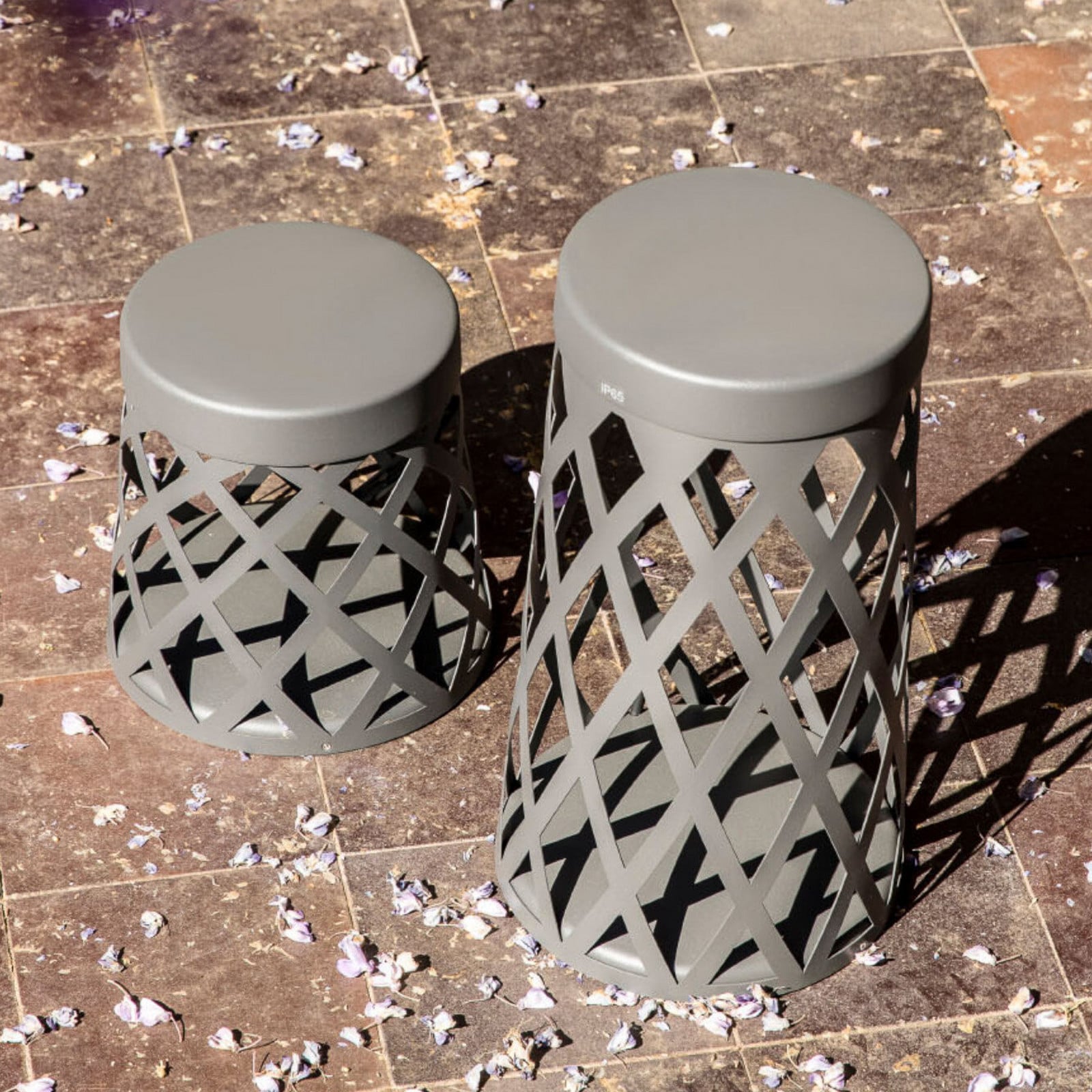 FARO BARCELONA Shadow lampă cu soclu LED gri închis aluminiu înălțime 45 cm - modern