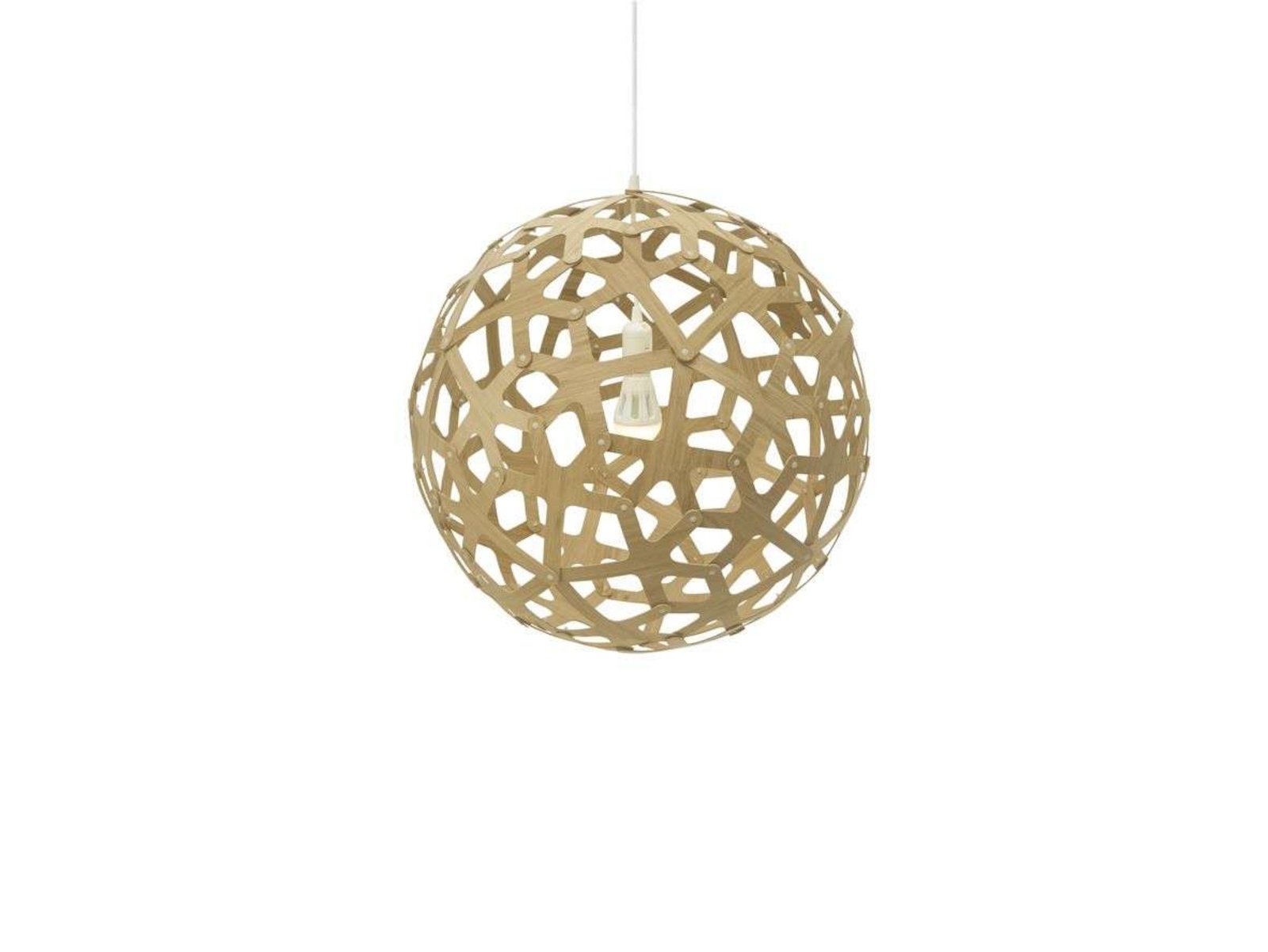 Coral Taklampa Ø60 Bamboo - David Trubridge