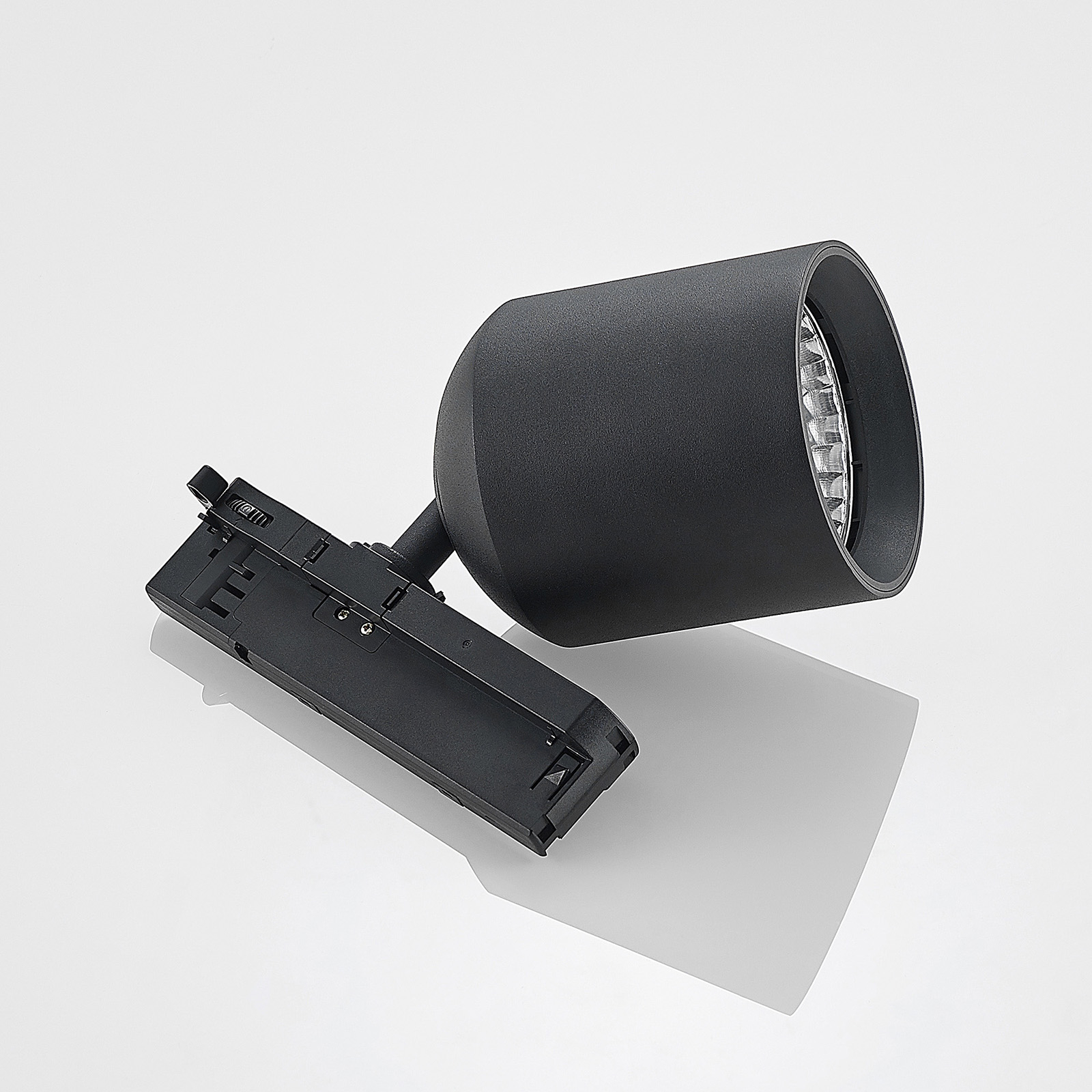 Arcchio Candra foco de riel LED negro, 9W 3.000 K