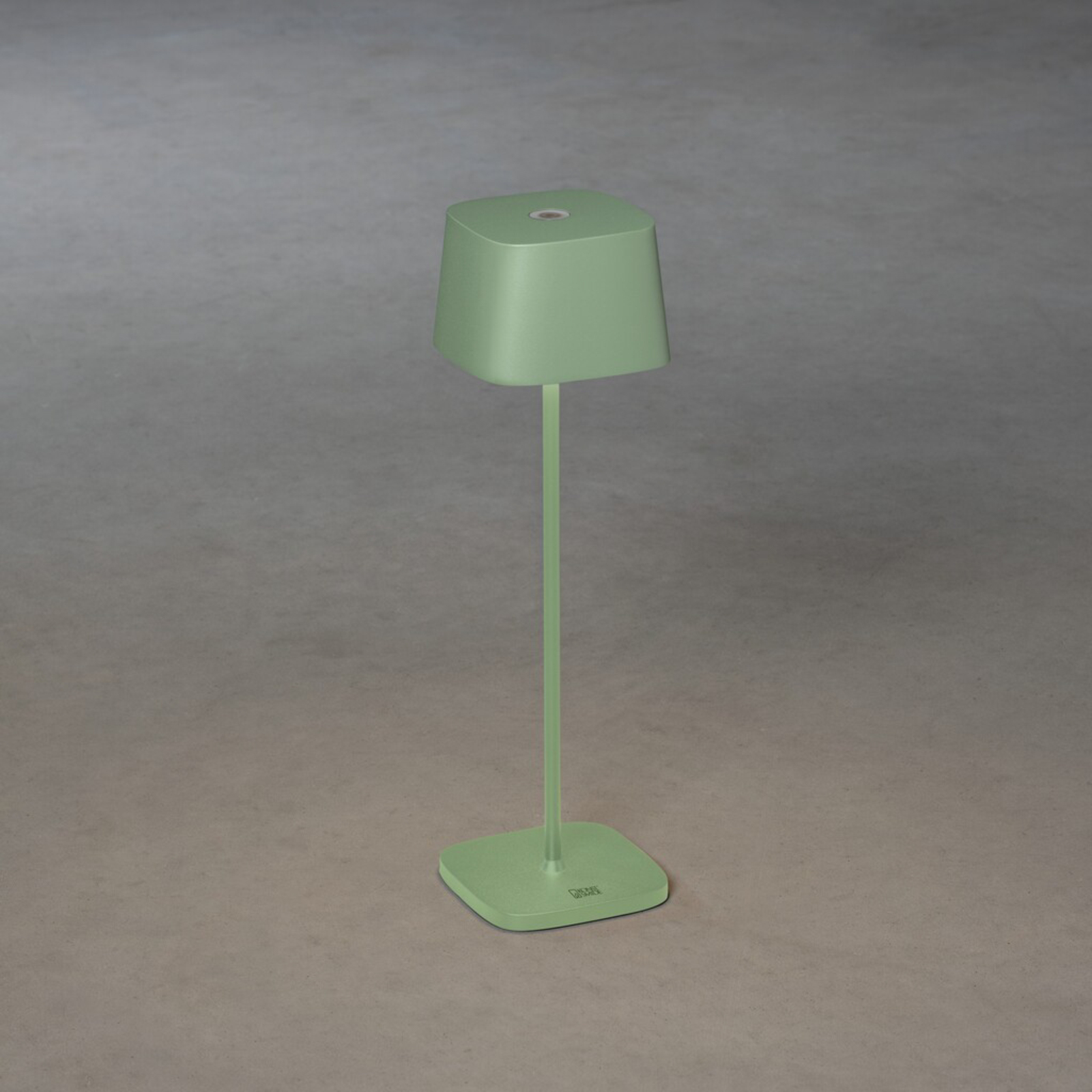 LED tafellamp Capri voor buiten, groen-grijs