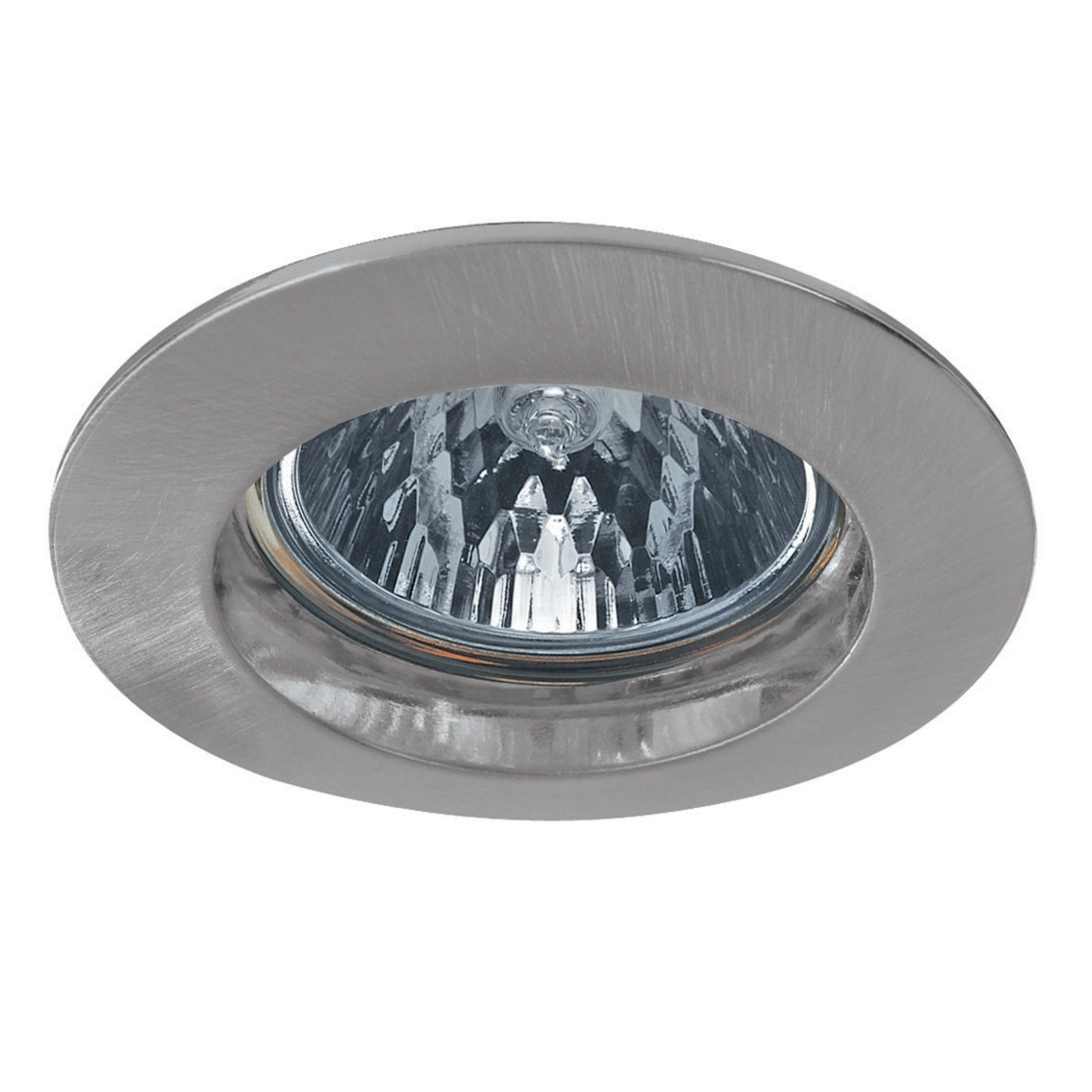 Premium SECURE LV innfelt lampe i børstet jern