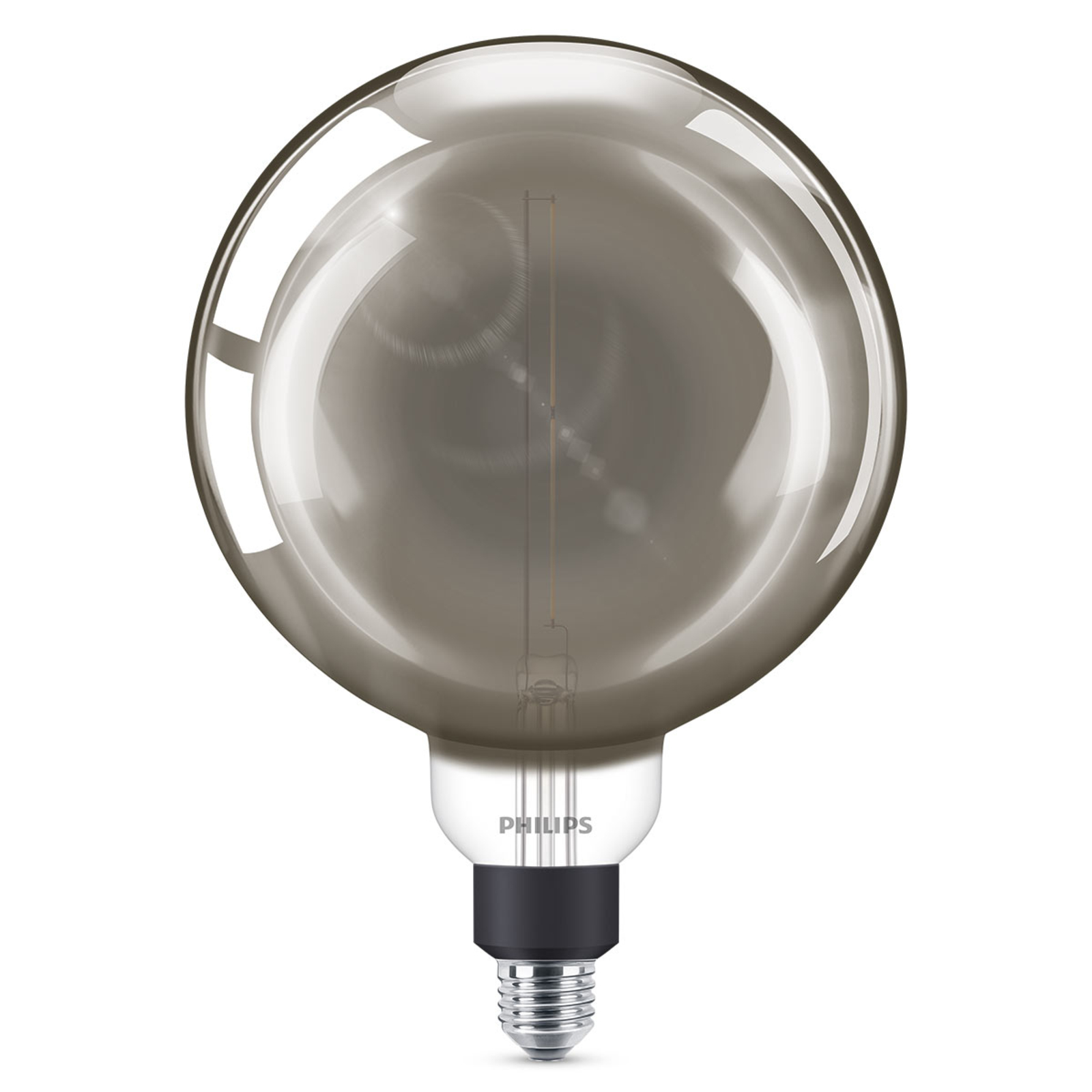Philips E27 Giant LED-Globelampe 6,5W dimmb. smoky