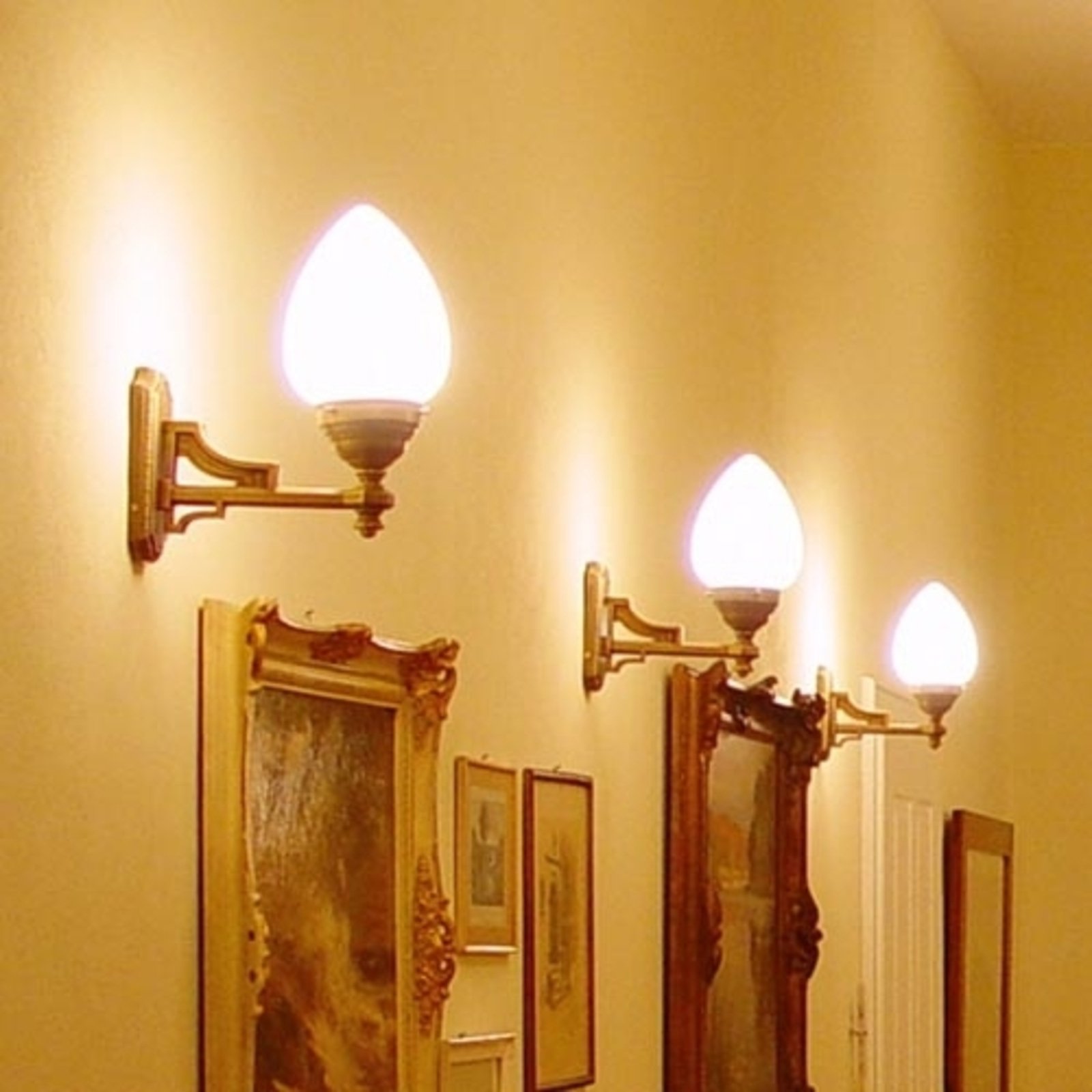 Velence - fali lámpa sárgarézből