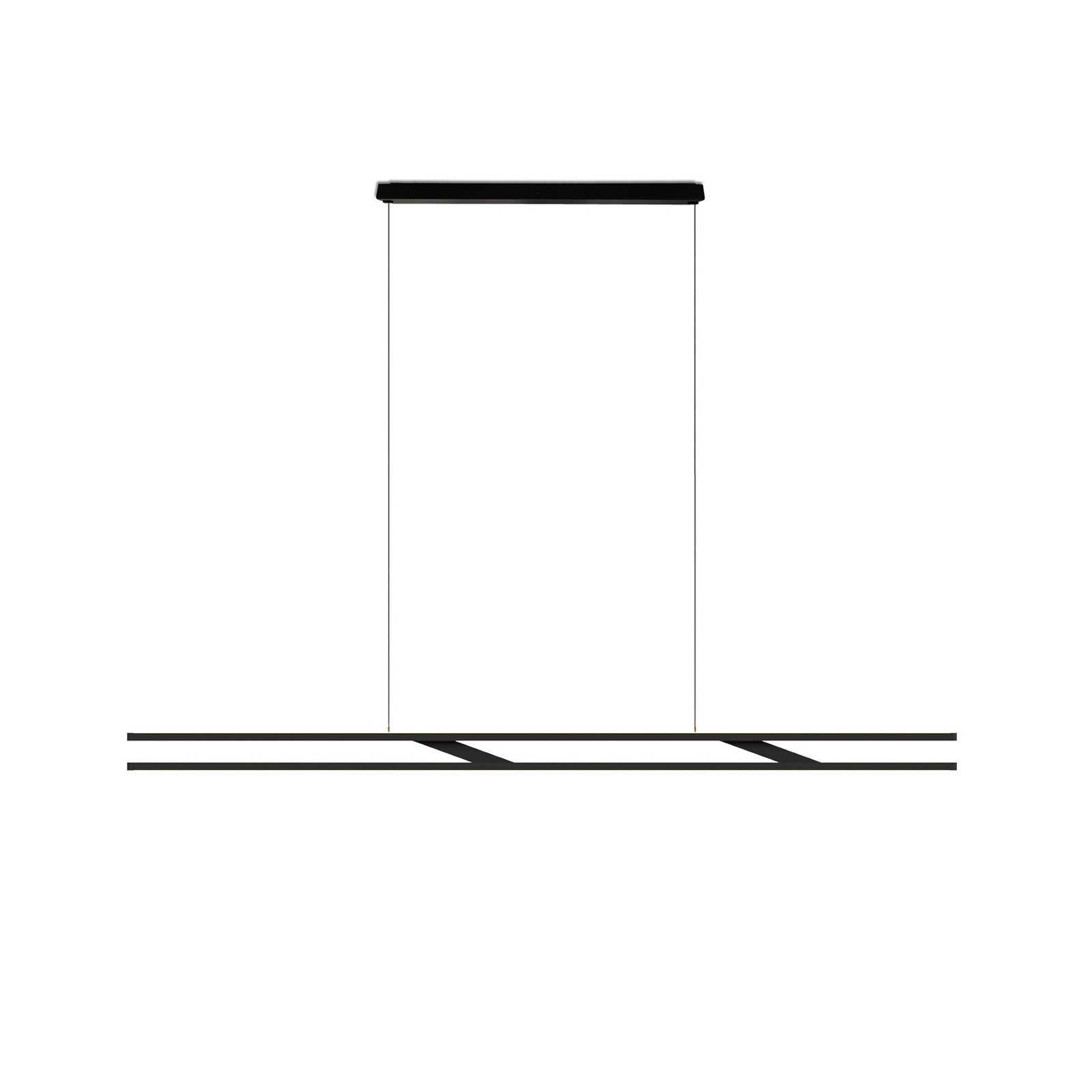 OLIGO LED-Hängelampe Linto FIX, schwarz, Metall, 927, dim