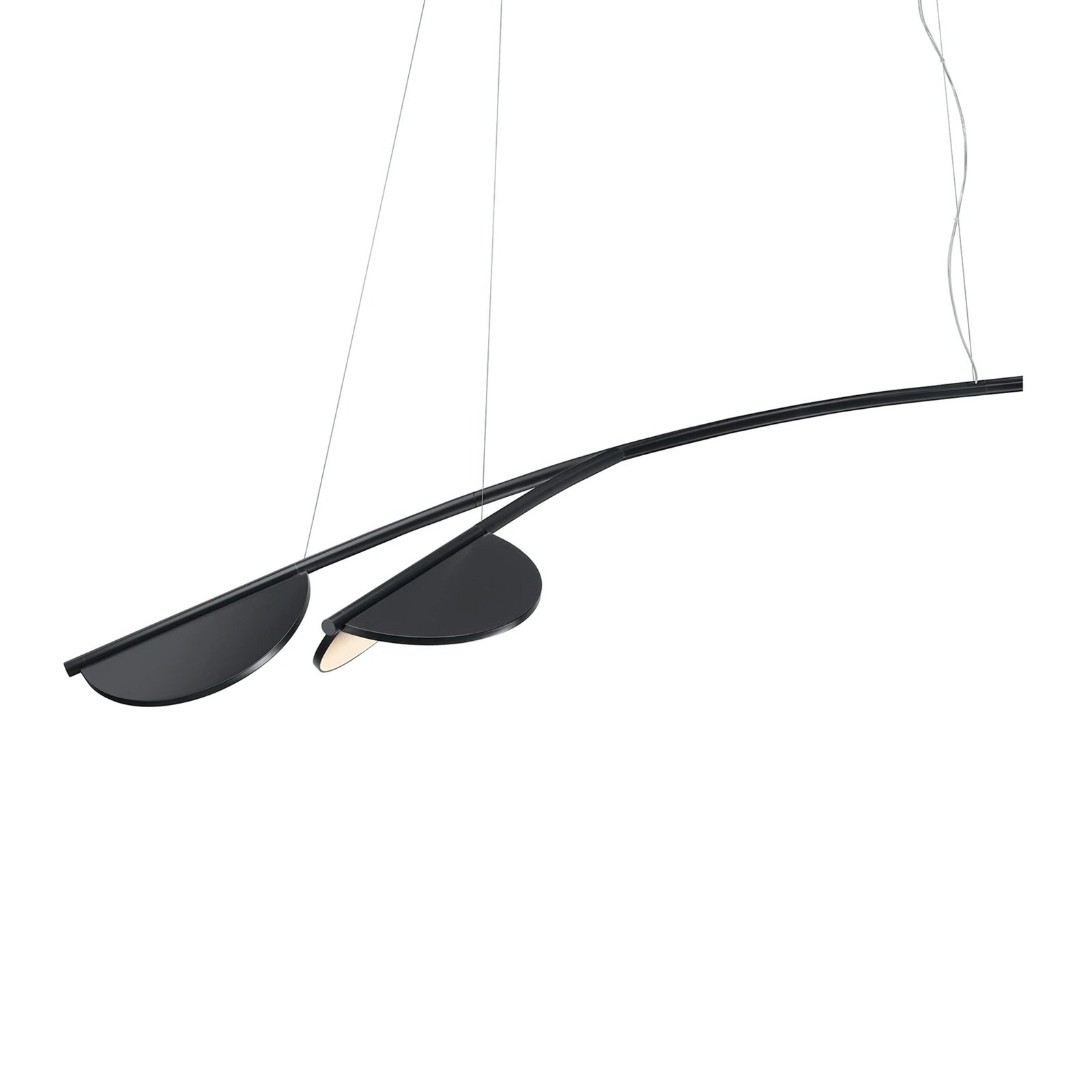 FLOS Almendra Organic LED hanging light, two-bulb