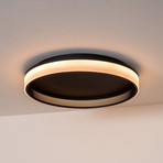LED-Deckenleuchte ESTREJA, schwarz, Ø 40 cm, CCT, stepdim