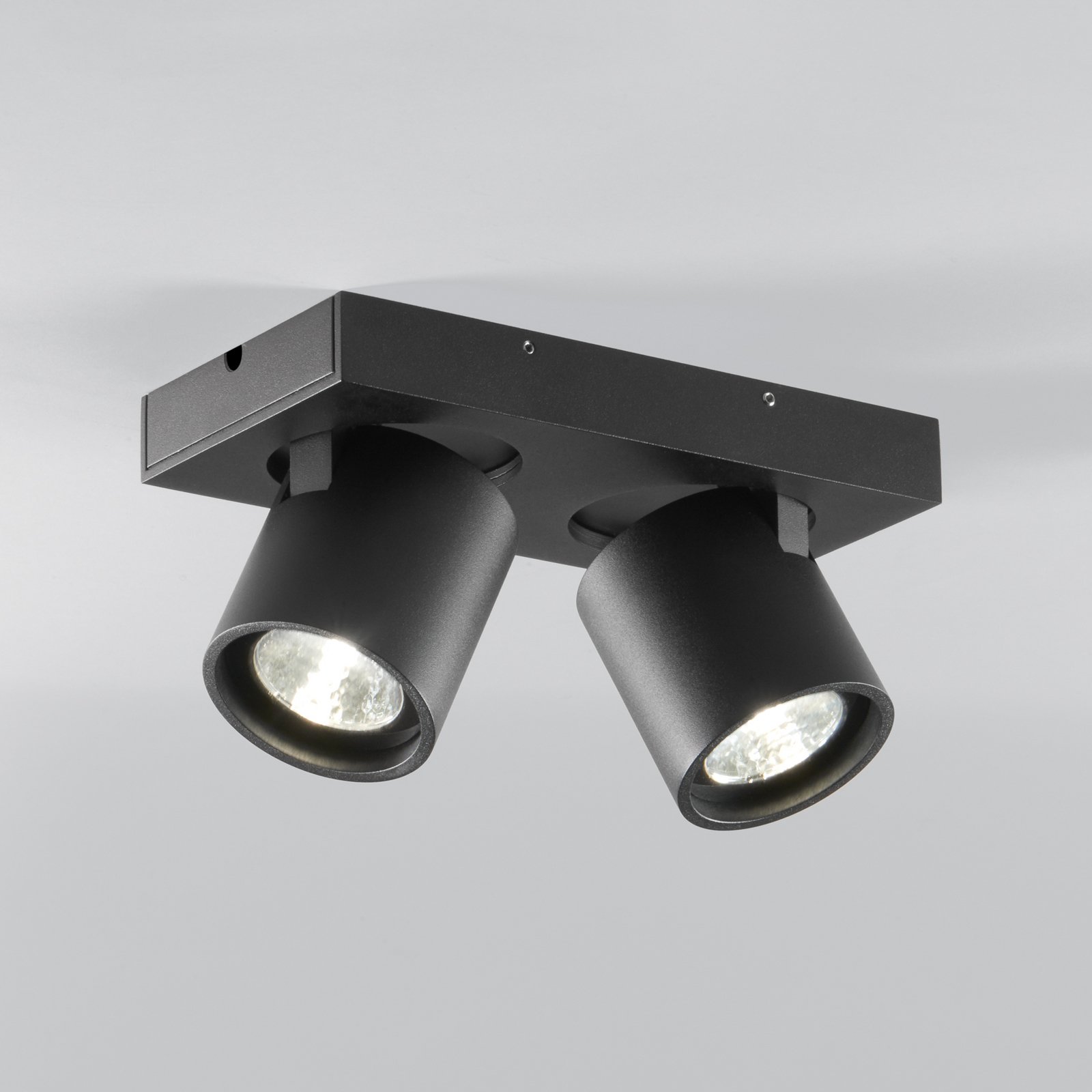 Focus 2 LED-Spot, schwarz, 2-flg., CCT drehbar - Light-Point