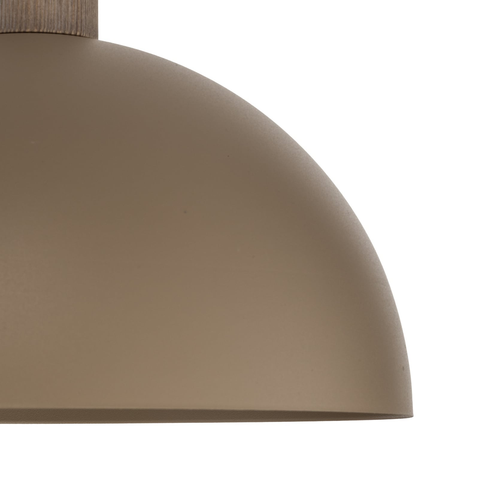 Suspension Oslo, couleur sable, métal, Ø 34 cm, E27