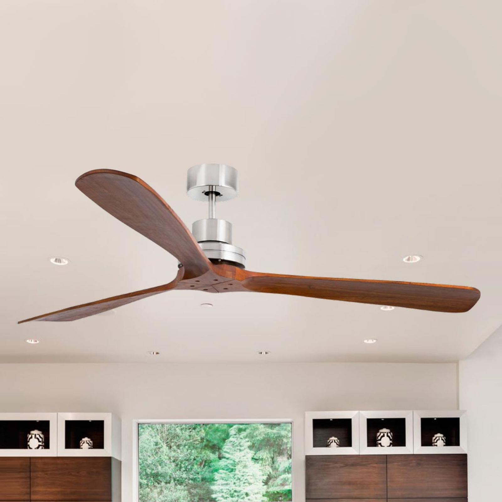 Lantau-G ceiling fan, walnut