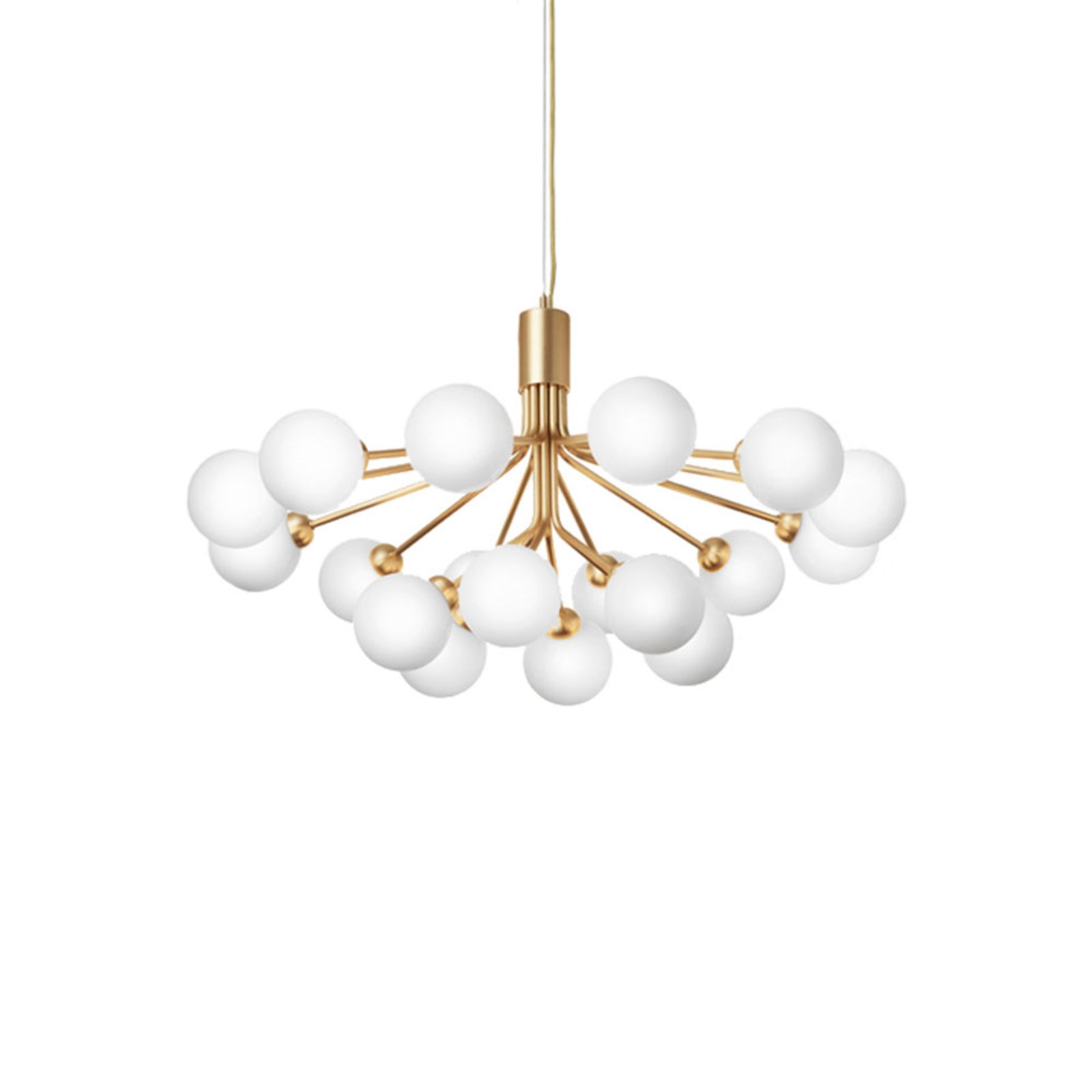 Apiales 18 Candelabro Brushed Brass/Opal White - Nuura